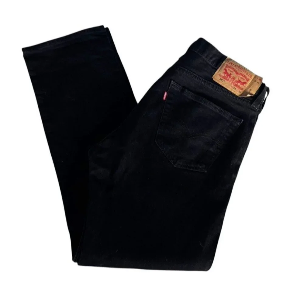 Levi’s 501 Men Size 34x32 (31) Black Regular Fit Straight Leg Button Fly Jeans